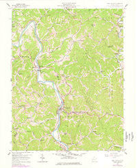 West Hamlin West Virginia Historical topographic map, 1:24000 scale, 7.5 X 7.5 Minute, Year 1957
