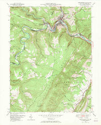 Westernport Maryland Historical topographic map, 1:24000 scale, 7.5 X 7.5 Minute, Year 1950