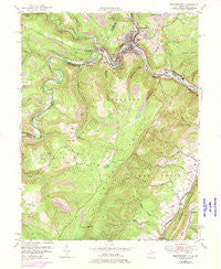 Westernport Maryland Historical topographic map, 1:24000 scale, 7.5 X 7.5 Minute, Year 1950