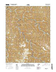 Wharton West Virginia Current topographic map, 1:24000 scale, 7.5 X 7.5 Minute, Year 2016