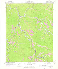 Wharton West Virginia Historical topographic map, 1:24000 scale, 7.5 X 7.5 Minute, Year 1968