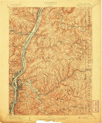 Wheeling West Virginia Historical topographic map, 1:62500 scale, 15 X 15 Minute, Year 1902