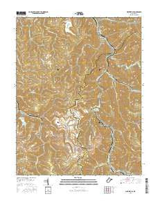 Whitesville West Virginia Current topographic map, 1:24000 scale, 7.5 X 7.5 Minute, Year 2016
