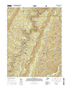 Wildell West Virginia Current topographic map, 1:24000 scale, 7.5 X 7.5 Minute, Year 2016