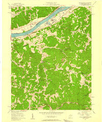 Willow Island West Virginia Historical topographic map, 1:24000 scale, 7.5 X 7.5 Minute, Year 1957
