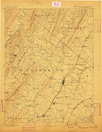 Winchester Virginia Historical topographic map, 1:125000 scale, 30 X 30 Minute, Year 1894