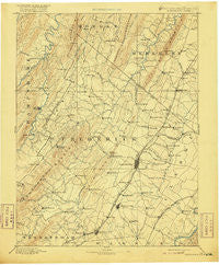 Winchester Virginia Historical topographic map, 1:125000 scale, 30 X 30 Minute, Year 1894