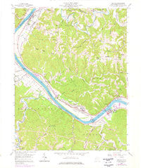 Winfield West Virginia Historical topographic map, 1:24000 scale, 7.5 X 7.5 Minute, Year 1958