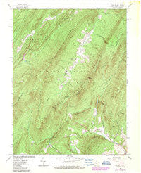 Wolf Gap West Virginia Historical topographic map, 1:24000 scale, 7.5 X 7.5 Minute, Year 1966