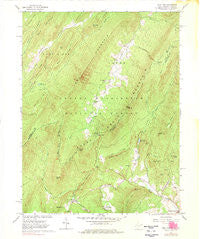 Wolf Gap West Virginia Historical topographic map, 1:24000 scale, 7.5 X 7.5 Minute, Year 1966
