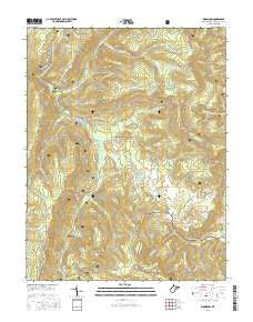 Woodrow West Virginia Current topographic map, 1:24000 scale, 7.5 X 7.5 Minute, Year 2016