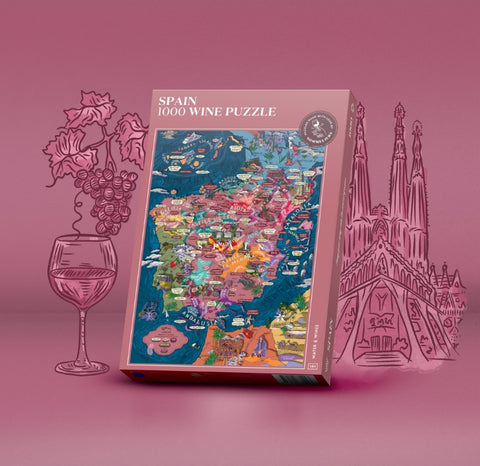 Buy map Wine Puzzle - Spain