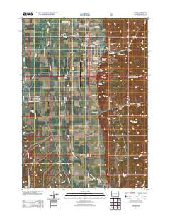 Afton Wyoming Historical topographic map, 1:24000 scale, 7.5 X 7.5 Minute, Year 2012