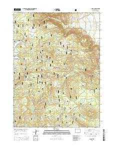 Albany Wyoming Current topographic map, 1:24000 scale, 7.5 X 7.5 Minute, Year 2015