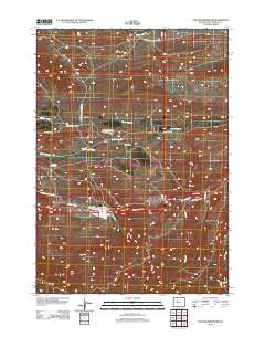 Anchor Reservoir Wyoming Historical topographic map, 1:24000 scale, 7.5 X 7.5 Minute, Year 2012