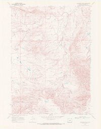 Anderson Draw Wyoming Historical topographic map, 1:24000 scale, 7.5 X 7.5 Minute, Year 1968