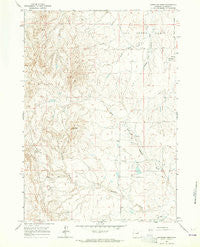 Antelope Draw Wyoming Historical topographic map, 1:24000 scale, 7.5 X 7.5 Minute, Year 1961