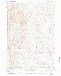 Antelope Draw Wyoming Historical topographic map, 1:24000 scale, 7.5 X 7.5 Minute, Year 1961