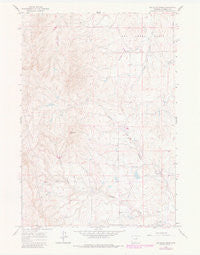 Antelope Draw Wyoming Historical topographic map, 1:24000 scale, 7.5 X 7.5 Minute, Year 1981