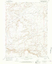 Antelope Knoll Wyoming Historical topographic map, 1:24000 scale, 7.5 X 7.5 Minute, Year 1964