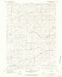 Antelope Reservoir Wyoming Historical topographic map, 1:24000 scale, 7.5 X 7.5 Minute, Year 1961