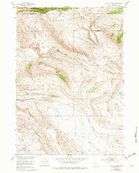 Antelope Ridge Wyoming Historical topographic map, 1:24000 scale, 7.5 X 7.5 Minute, Year 1952