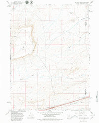 Antelope Spring Wyoming Historical topographic map, 1:24000 scale, 7.5 X 7.5 Minute, Year 1966