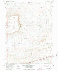 Antelope Spring Wyoming Historical topographic map, 1:24000 scale, 7.5 X 7.5 Minute, Year 1966