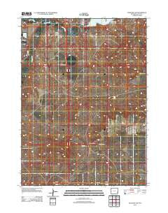 Antelope Gap Wyoming Historical topographic map, 1:24000 scale, 7.5 X 7.5 Minute, Year 2012