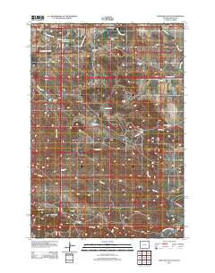 Antelope Gulch Wyoming Historical topographic map, 1:24000 scale, 7.5 X 7.5 Minute, Year 2012