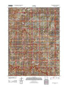 Antelope Knoll Wyoming Historical topographic map, 1:24000 scale, 7.5 X 7.5 Minute, Year 2012