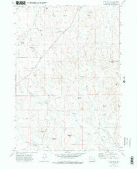 Appel Butte Wyoming Historical topographic map, 1:24000 scale, 7.5 X 7.5 Minute, Year 1971
