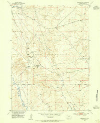 Arapahoe NE Wyoming Historical topographic map, 1:24000 scale, 7.5 X 7.5 Minute, Year 1953