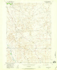 Arapahoe NE Wyoming Historical topographic map, 1:24000 scale, 7.5 X 7.5 Minute, Year 1958