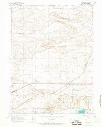 Archer Wyoming Historical topographic map, 1:24000 scale, 7.5 X 7.5 Minute, Year 1963