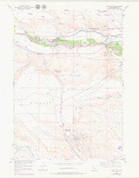 Argo Butte Wyoming Historical topographic map, 1:24000 scale, 7.5 X 7.5 Minute, Year 1951