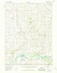 Baggs Wyoming Historical topographic map, 1:62500 scale, 15 X 15 Minute, Year 1957