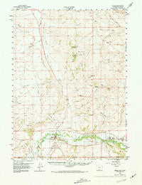 Baggs Wyoming Historical topographic map, 1:62500 scale, 15 X 15 Minute, Year 1957