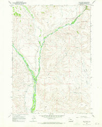 Bain Draw Wyoming Historical topographic map, 1:24000 scale, 7.5 X 7.5 Minute, Year 1967