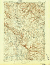 Bald Mountain Wyoming Historical topographic map, 1:125000 scale, 30 X 30 Minute, Year 1901