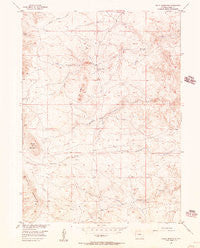 Baldy Mountain Wyoming Historical topographic map, 1:24000 scale, 7.5 X 7.5 Minute, Year 1955