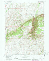 Banner Mtn Wyoming Historical topographic map, 1:24000 scale, 7.5 X 7.5 Minute, Year 1960