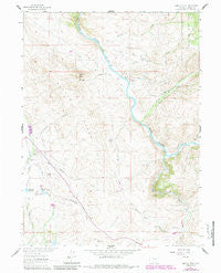 Barcus Peak Wyoming Historical topographic map, 1:24000 scale, 7.5 X 7.5 Minute, Year 1961
