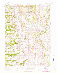 Barnum Wyoming Historical topographic map, 1:62500 scale, 15 X 15 Minute, Year 1961