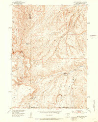 Battle Mountain Wyoming Historical topographic map, 1:24000 scale, 7.5 X 7.5 Minute, Year 1952