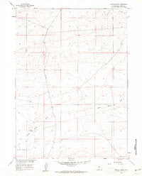 Battle Spring Wyoming Historical topographic map, 1:24000 scale, 7.5 X 7.5 Minute, Year 1960