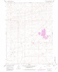 Battle Spring Wyoming Historical topographic map, 1:24000 scale, 7.5 X 7.5 Minute, Year 1960