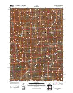 Battle Mountain Wyoming Historical topographic map, 1:24000 scale, 7.5 X 7.5 Minute, Year 2012