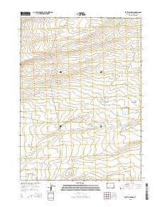 Battle Spring Wyoming Current topographic map, 1:24000 scale, 7.5 X 7.5 Minute, Year 2015