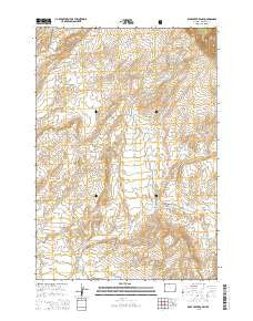 Bear Creek Ranch Wyoming Current topographic map, 1:24000 scale, 7.5 X 7.5 Minute, Year 2015